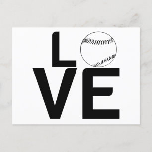 BASEBALL KÄRLEK VYKORT