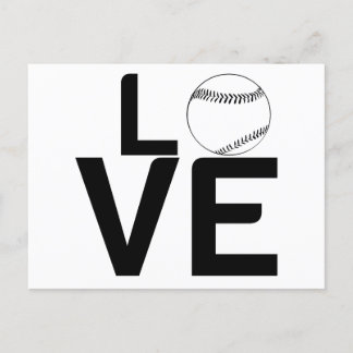 BASEBALL KÄRLEK VYKORT