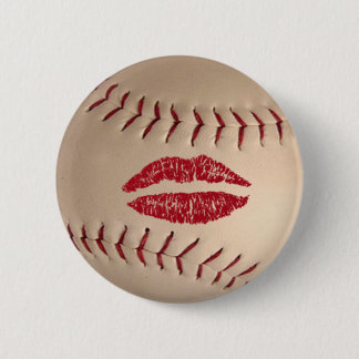 baseball kiss badge knapp