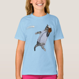 Baseball Kitten Wildcat T Shirt
