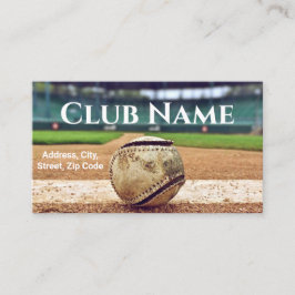 Baseball Klubb Namn Fält landskapsfoto Modern Visitkort