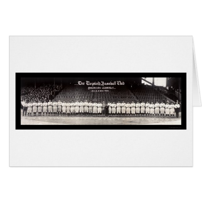 Baseball Klubb Ohio Photo 1922 Hälsningskort (Framsidan Horizontal)