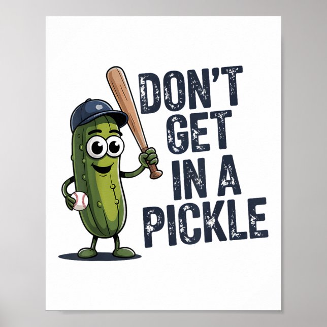 Baseball kommer inte in i en pickle poster (Framsidan)