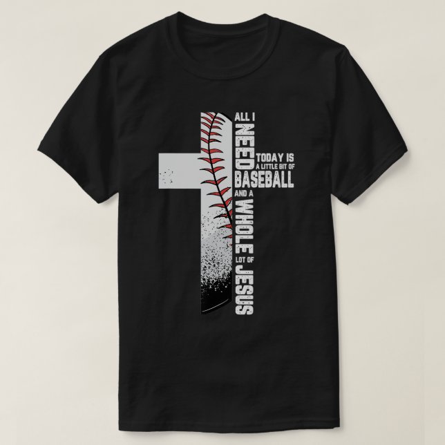 Baseball Kor Jesus Christian Quote Coola Sports L T Shirt (Design framsida)