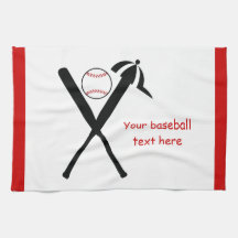 Baseball korsade fladdermöss och lock, svart, röd 