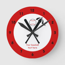 Baseball korsade fladdermöss och lock, svart, röd 