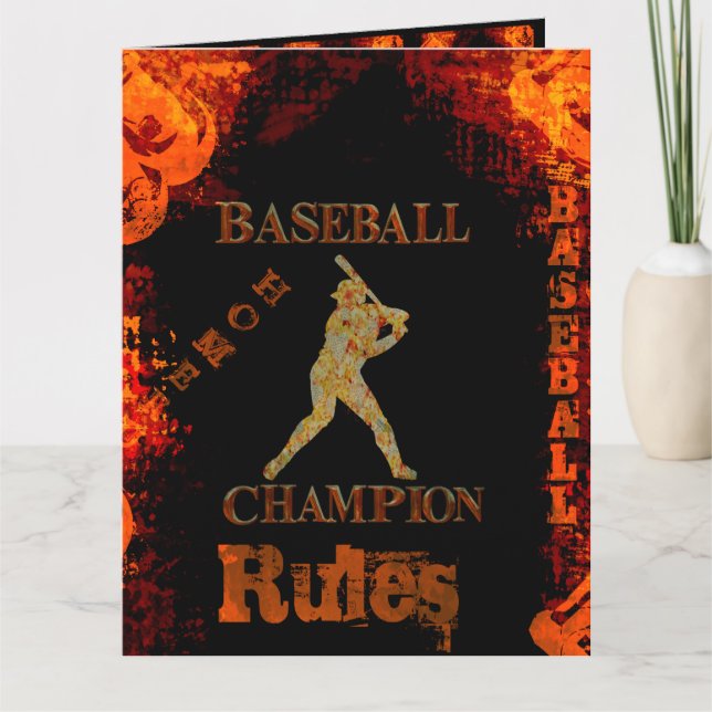 Baseball Kort (Framsida)