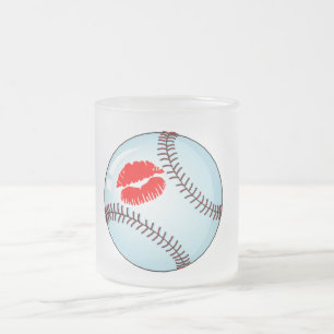 Baseball (kyss) frostad glasmugg