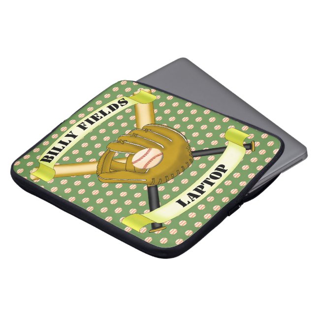 Baseball Laptop sleeve (Framsida topp)