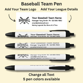 Baseball League-teamet - Lägg till egna detaljer o