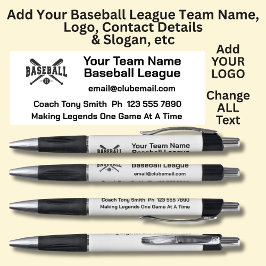 Baseball League-teamet - Lägg till egna detaljer o