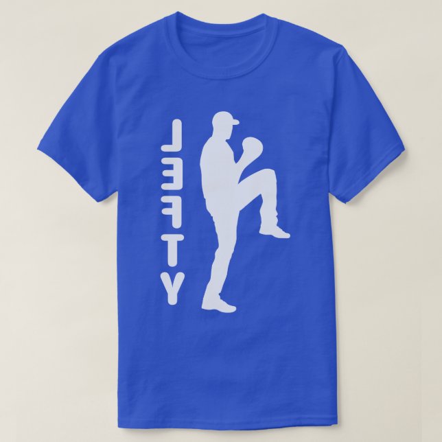 Baseball Lefty Lämnat Handed Pitcher Funny Basebal T Shirt (Design framsida)