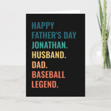 Baseball Legend Anpassningsbar make Pappa Fars dag