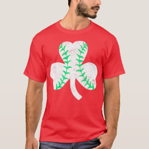 Baseball Leprechaun Shamrock St patricks day Manar T Shirt