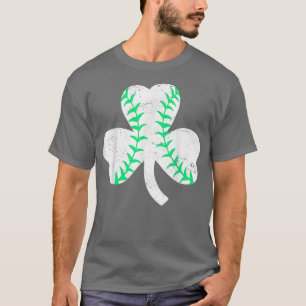 Baseball Leprechaun Shamrock St patricks day Manar T Shirt