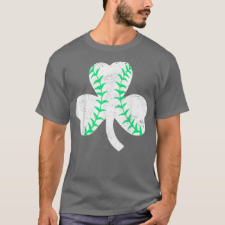 Baseball Leprechaun Shamrock St patricks day Manar T Shirt
