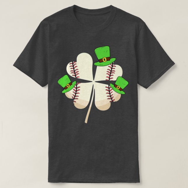 Baseball Leprechaun Shamrock St patricks day Manar T Shirt (Design framsida)