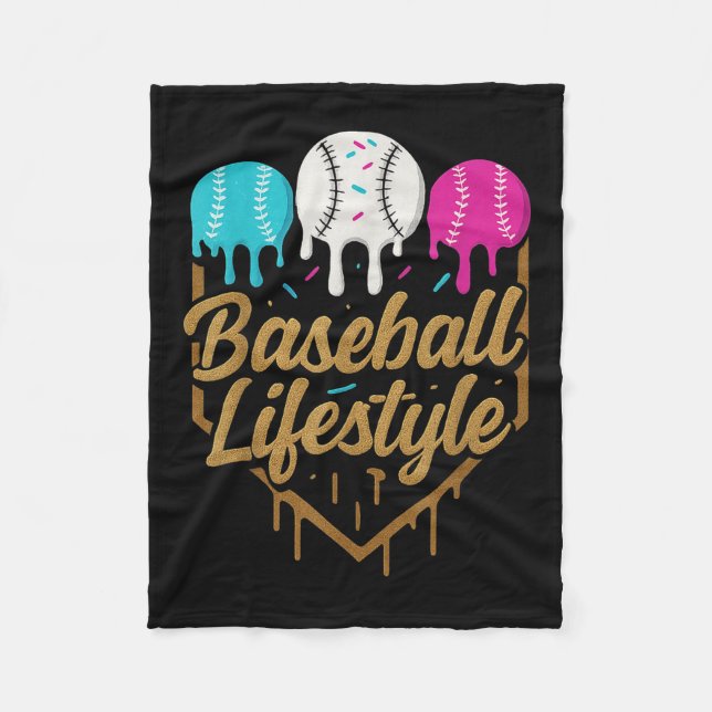 Baseball Lifestyle 101 Apparel Youth Baseball Drip Fleecefilt (Framsidan)