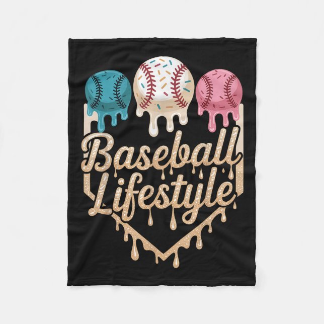 Baseball Lifestyle 101 Apparel Youth Baseball Drip Fleecefilt (Framsidan)