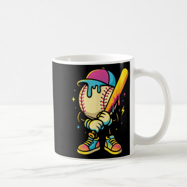 Baseball Lifestyle 101 Apparel Youth Baseball Drip Kaffemugg (Höger)