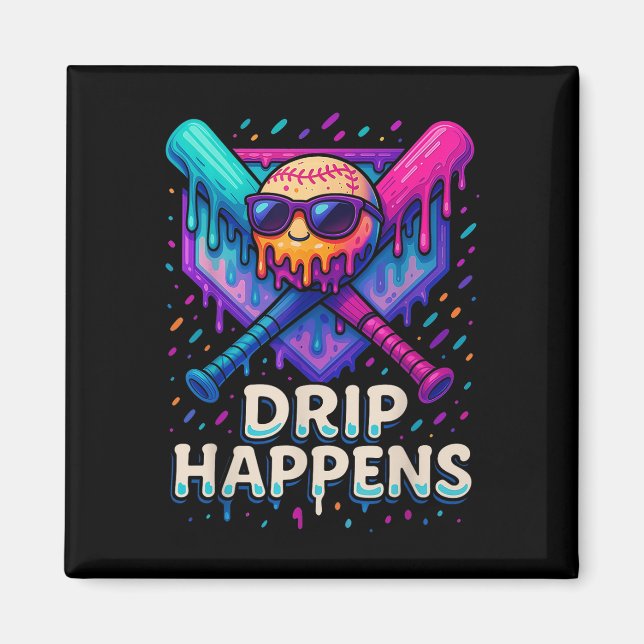 Baseball Lifestyle 101 Apparel Youth Baseball Drip Magnet (Framsidan)