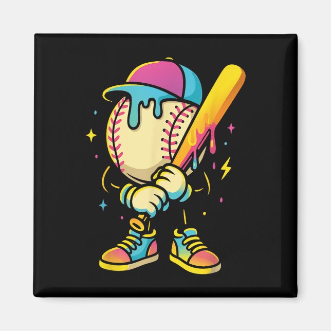 Baseball Lifestyle 101 Apparel Youth Baseball Drip Magnet (Framsidan)