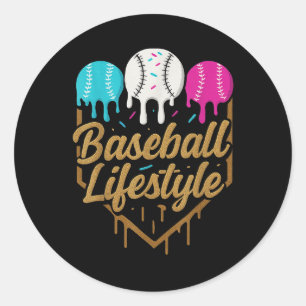 Baseball Lifestyle 101 Apparel Youth Baseball Drip Runt Klistermärke