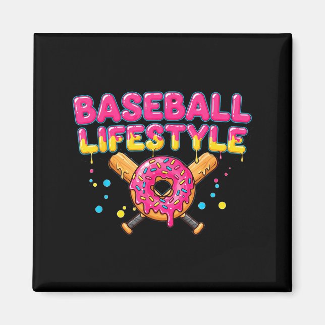 Baseball Lifestyle 101 Apparel Youth Drip Baseball Magnet (Framsidan)
