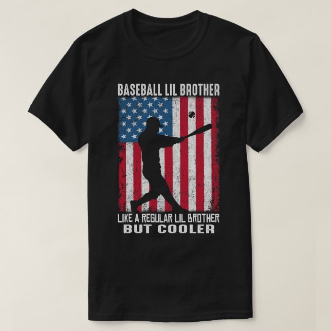 Baseball LIL BROTHER som en vanlig LIL BROTHER Bu T Shirt (Design framsida)