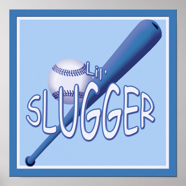 Baseball lil Slugger Kids Room Poster (Framsidan)