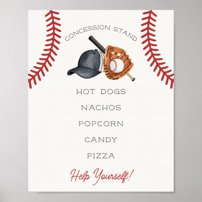 Baseball Little Rookie Concession stand Poster (Framsidan)