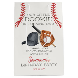 Baseball Little Rookie Home Springa Birthday Favor