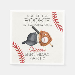 Baseball Little Rookie Home Springa Birthday Pappersservett