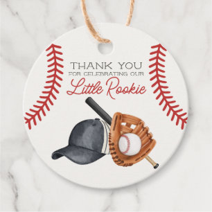 Baseball Little Rookie Home Springa Favor Gåvor Etiketter