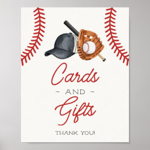 Baseball Little Rookie-kort och Party-skylt Poster
