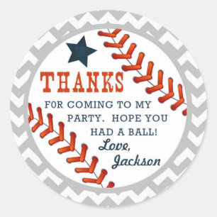 Baseball Little Slugger Tack Sticker Märkre Runt Klistermärke