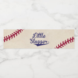 Baseball "Little Slugger"-Vattenflaska etiketter