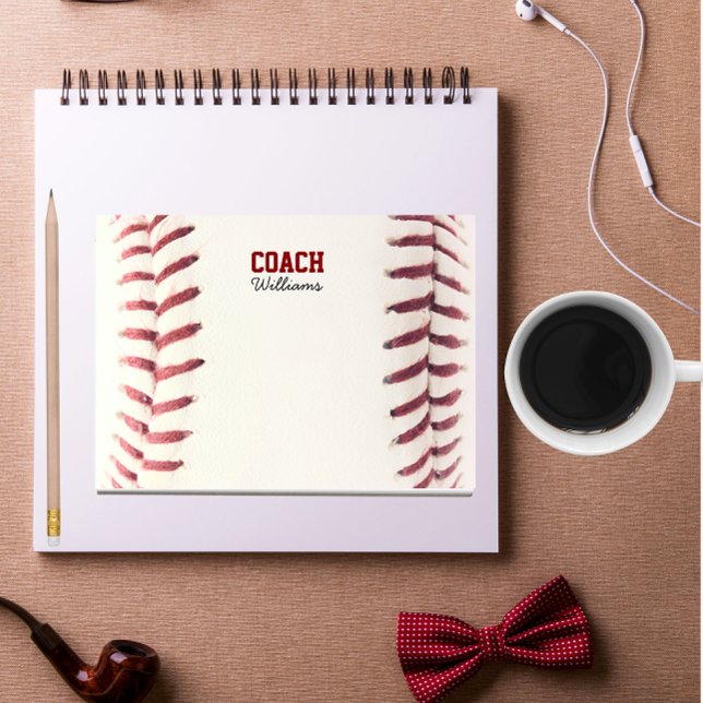 Baseball look Personlig Coach Post IT Notes Post-it Block (Skapare uppladdad)