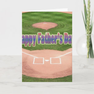 Baseball lycklig Fars dag Kort