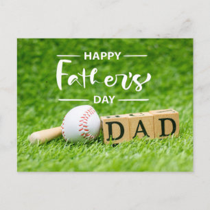 Baseball Lycklig Fars dag på grönt gräs Vykort