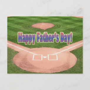 Baseball lycklig Fars dag Vykort