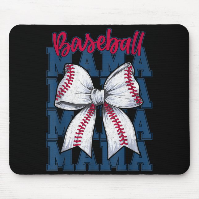Baseball Mama Coquette Bow Game Day Baseball Mom M Musmatta (Framsidan)