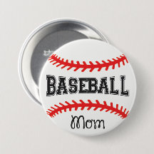 Baseball Mamma 3” Rund Knapp