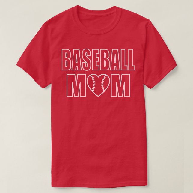 Baseball Mamma 3 T Shirt (Design framsida)