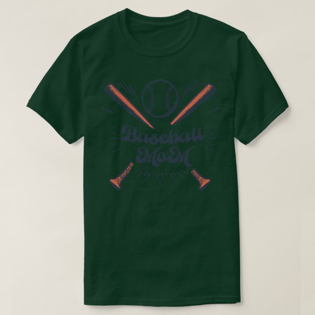 Baseball Mamma 4 T Shirt (Design framsida)