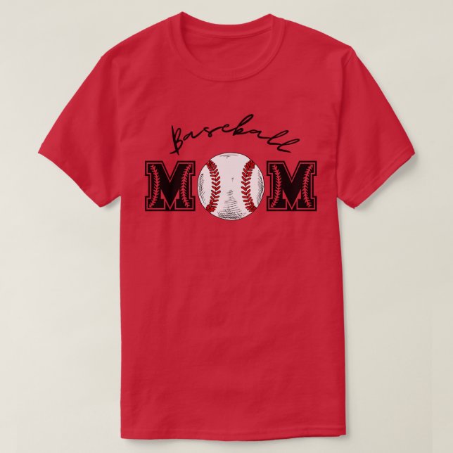 Baseball Mamma 5 T Shirt (Design framsida)