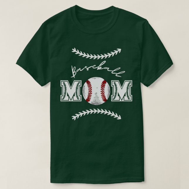 Baseball Mamma 8 T Shirt (Design framsida)