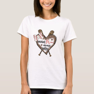 Baseball Mamma Alltid Salty T Shirt