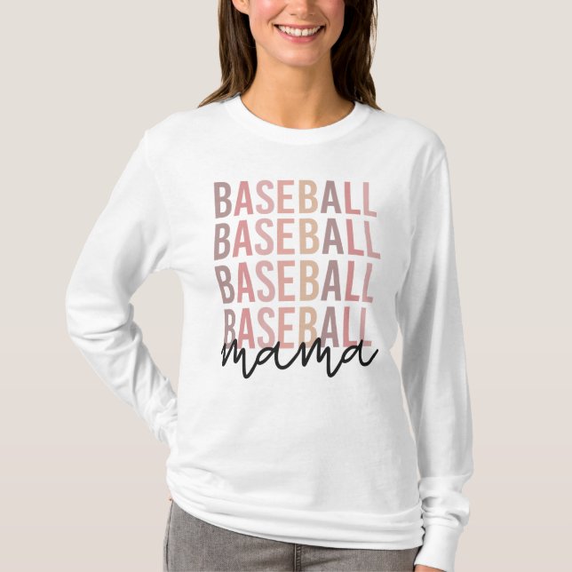 Baseball Mamma | Baseball Mamma-gåvor T Shirt (Framsida)