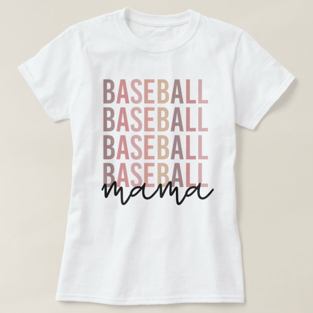 Baseball Mamma | Baseball Mamma-gåvor T Shirt (Design framsida)